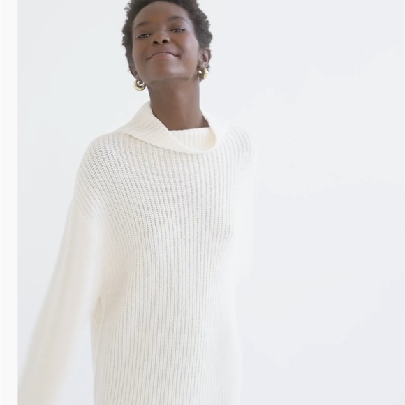 Aritzia Wilfred Montpellier Sweater Dress in Light Birch - Picture 2 of 7